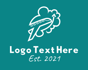 Air - Airplane Cloud Flight logo design