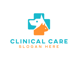 Cat Dog Veterinary logo design