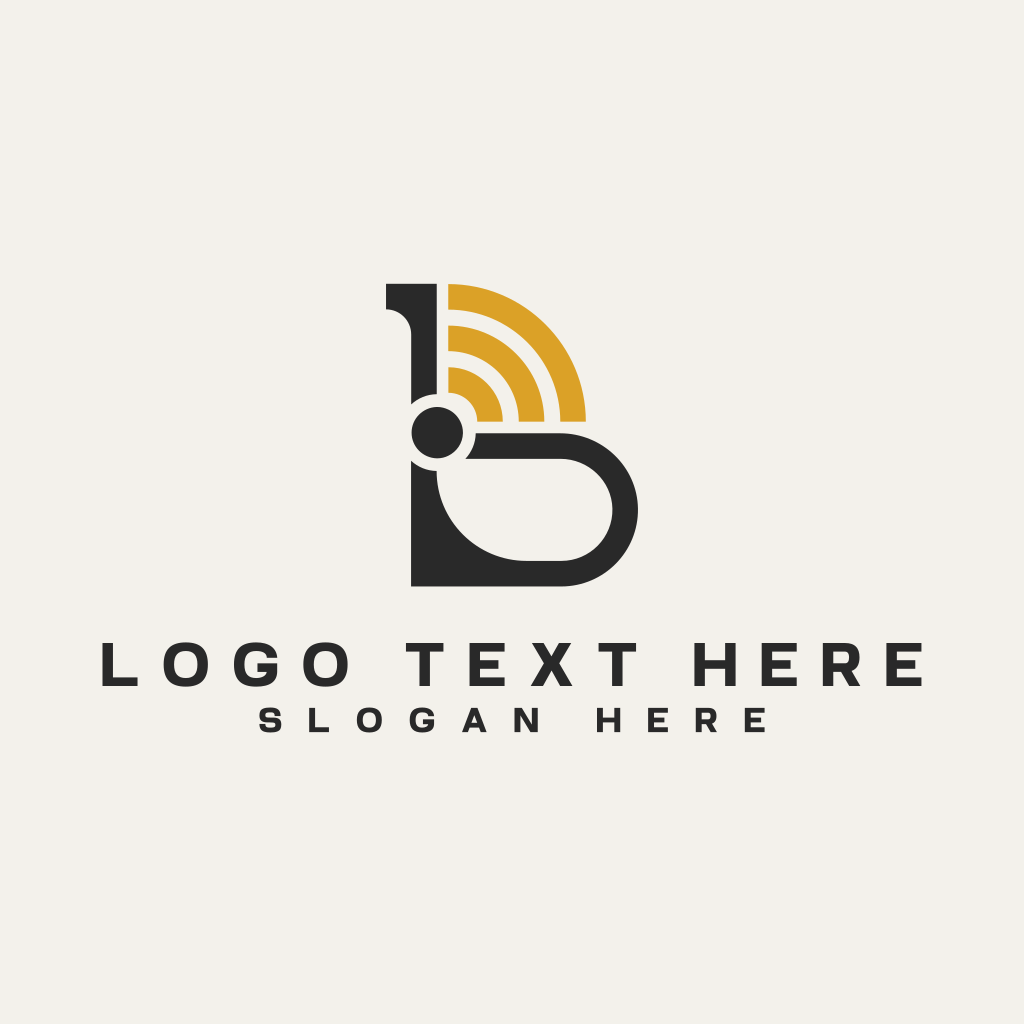 Communication Signal Network Letter B Logo | BrandCrowd Logo Maker