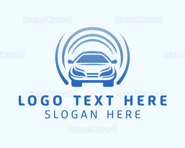 Blue Automotive Car Logo