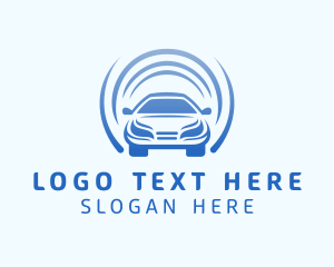Repair Shop - Blue Automotive Car logo design