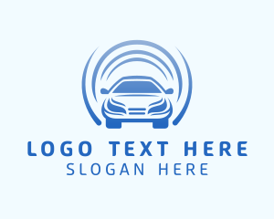 Blue Automotive Car Logo