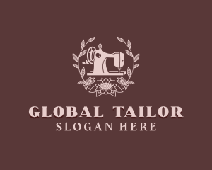 Sewing Floral Tailor logo design