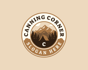 Travel Mountain Camping logo design