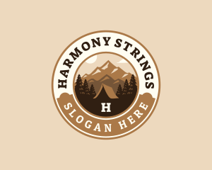 Travel Mountain Camping logo design