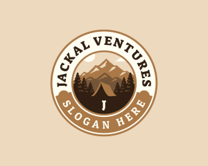 Travel Mountain Camping logo design