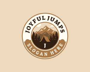 Travel Mountain Camping logo design