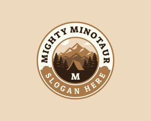 Travel Mountain Camping logo design