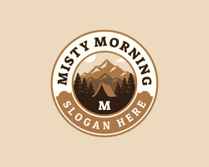 Travel Mountain Camping logo design