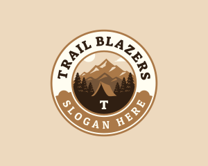 Travel Mountain Camping logo design