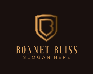 Luxury Shield Crest Letter B logo design