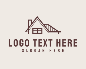 Construction - Modern Minimalist Roof logo design