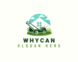 Landscaping Lawn Mower Logo