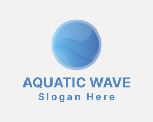 Swimmer - Professional Gradient Wave logo design