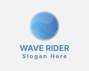 Professional Gradient Wave logo design