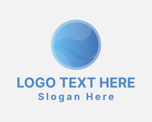 Blue - Professional Gradient Wave logo design