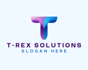 Media Advertising Startup Letter T logo design