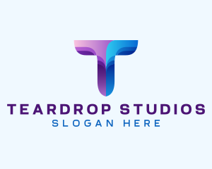 Media Advertising Startup Letter T logo design