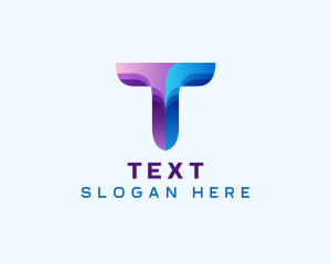 Media Advertising Startup Letter T logo design