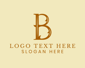 Event Planner - Wedding Clothing Boutique Letter B logo design