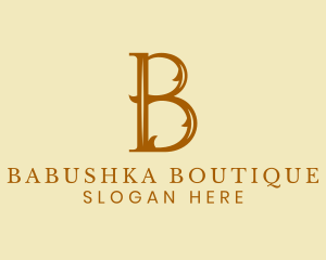 Wedding Clothing Boutique Letter B logo design