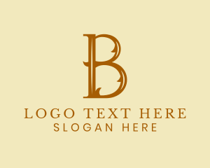 Book - Wedding Clothing Boutique Letter B logo design