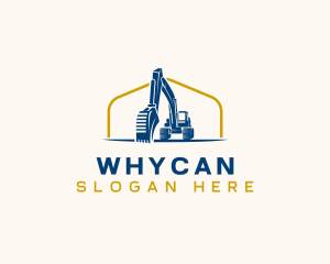 Machinery - Excavator Property Builder logo design