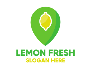 Lemon - Lemon Location Pin logo design