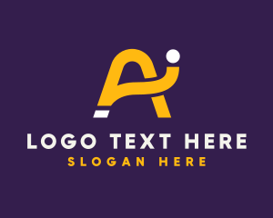 Modern Digital Business Letter A Logo