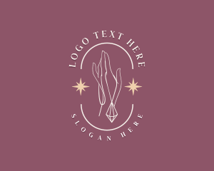 Mystical - Hand Necklace Boutique logo design