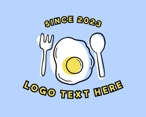 Sunny Side Up - Fried Egg Meal logo design