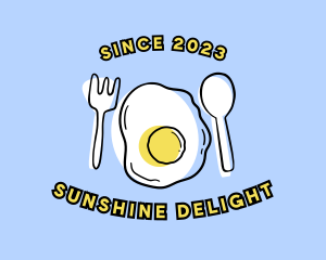 Sunny Side Up - Fried Egg Meal logo design