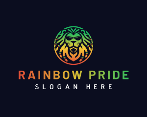 Lion Jamaican Rastafari logo design