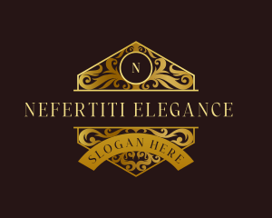  Elegant Ornamental Crest logo design