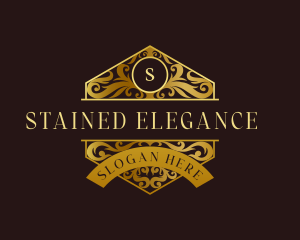  Elegant Ornamental Crest logo design