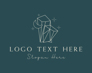 Jewelry - Deluxe Moon Crystal logo design