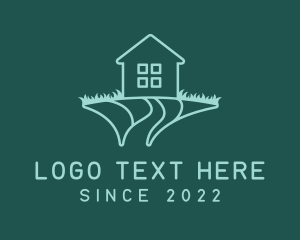 Yard - House Lawn Grass Yard logo design