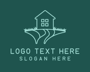 House Lawn Grass Yard Logo