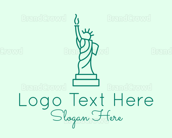 Minimalist Statue of Liberty Logo