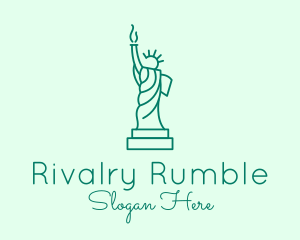 Minimalist - Minimalist Statue of Liberty logo design