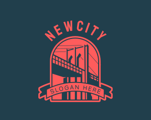 Brooklyn Bridge New York logo design