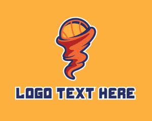 Twister - Basketball Sports Tornado logo design
