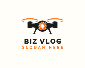 Vlog - Drone Camera Studio logo design