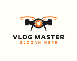 Vlogger - Drone Shutter Studio logo design