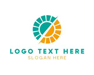 Modern - Sun Solar Energy logo design