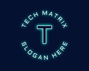 Matrix - Futuristic Tech Programmer logo design