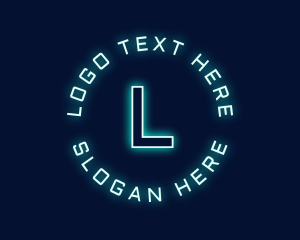 Neon - Futuristic Tech Programmer logo design