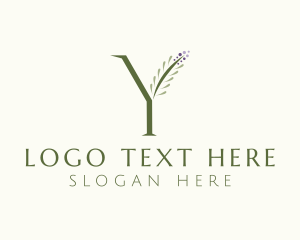 Vegetarian - Farm Agriculture Letter Y logo design