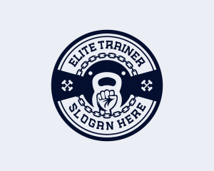 Workout Gym Weightlifter logo design