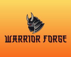 Samurai - Demon Samurai Warrior Gaming logo design